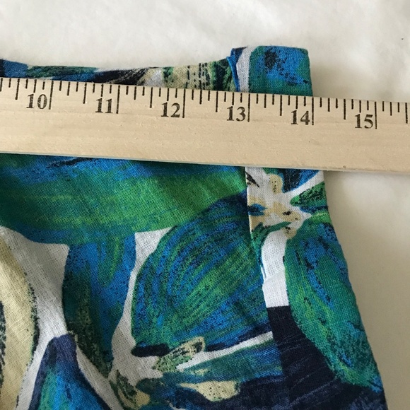 TIME and TRU Linen Button Down Tropical Floral Shirt Women’s Size XL Size 2X - Picture 13 of 15